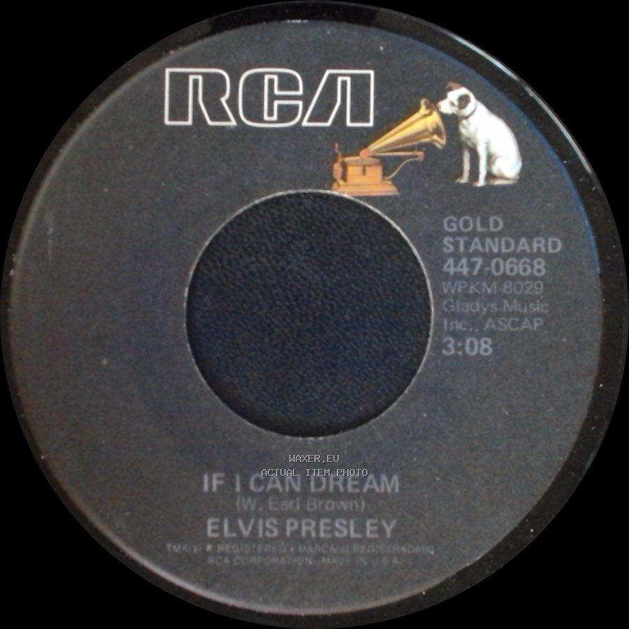 Elvis Presley - If I Can Dream / Edge Of Reality side A