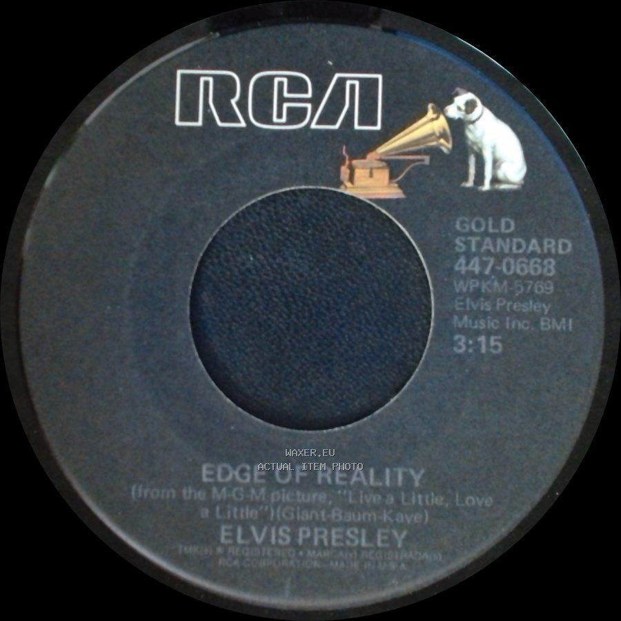 Elvis Presley - If I Can Dream / Edge Of Reality side B