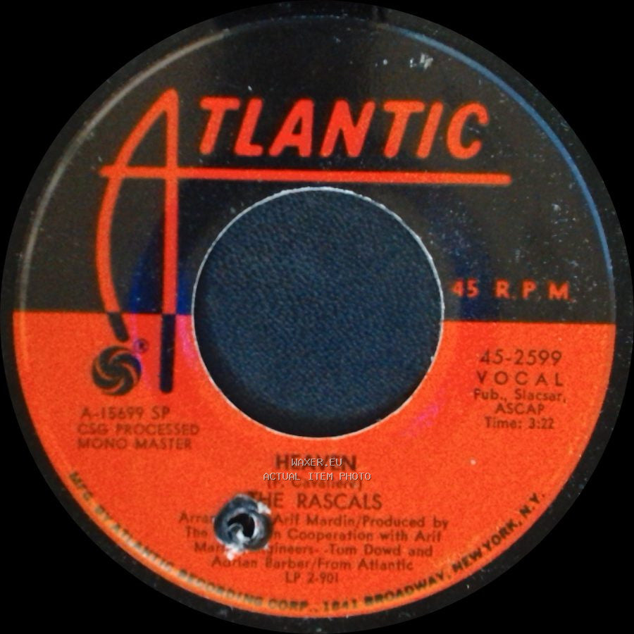 The Rascals - Heaven / Baby I'm Blue side B
