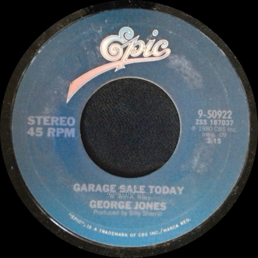 George Jones - Garage Sale Today / I'm Not Ready Yet side A