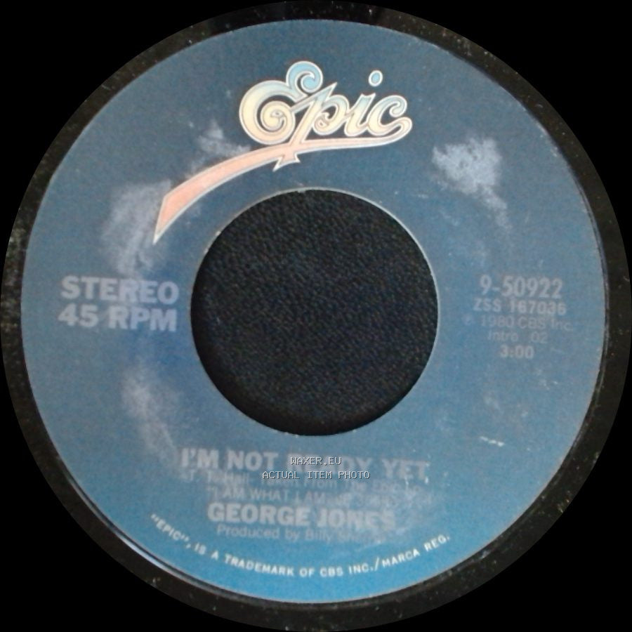 George Jones - Garage Sale Today / I'm Not Ready Yet side B