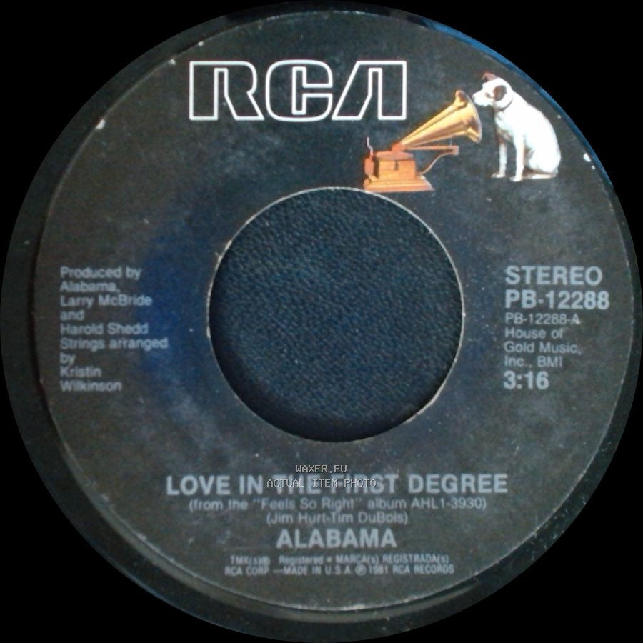 Alabama - Ride The Train / Love In The First Degree side B