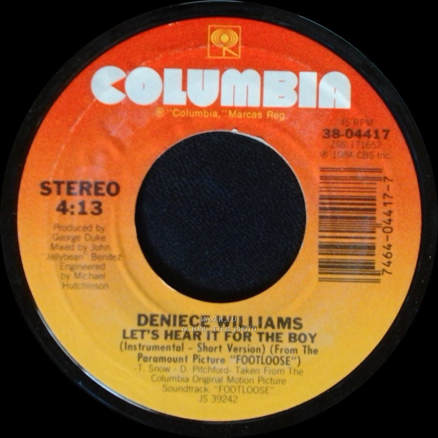 Deniece Williams - Let's Hear It For The Boy / Let's Hear It For The Boy side A