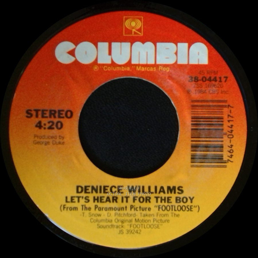 Deniece Williams - Let's Hear It For The Boy / Let's Hear It For The Boy side B