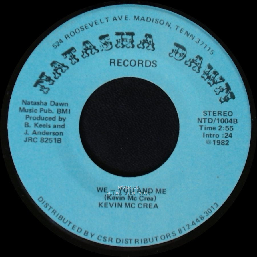 Kevin Mc Crea - We - You And Me / Friend Of Mine side A