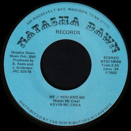 Kevin Mc Crea - We - You And Me / Friend Of Mine side A
