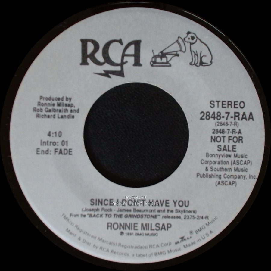 Ronnie Milsap - Since I Don't Have You / Since I Don't Have You side A