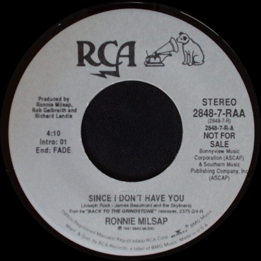 Ronnie Milsap - Since I Don't Have You / Since I Don't Have You side B