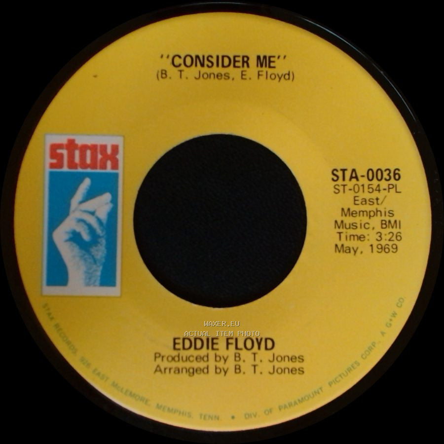 Eddie Floyd - Don't Tell Your Mama (Where You've Been) / Consider Me side B