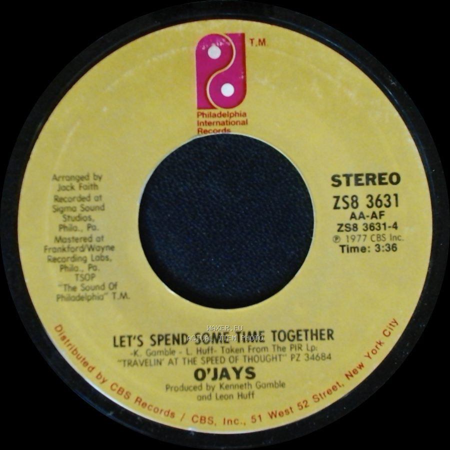 O'jays - Let's Spend Some Time Together / Work On Me side A
