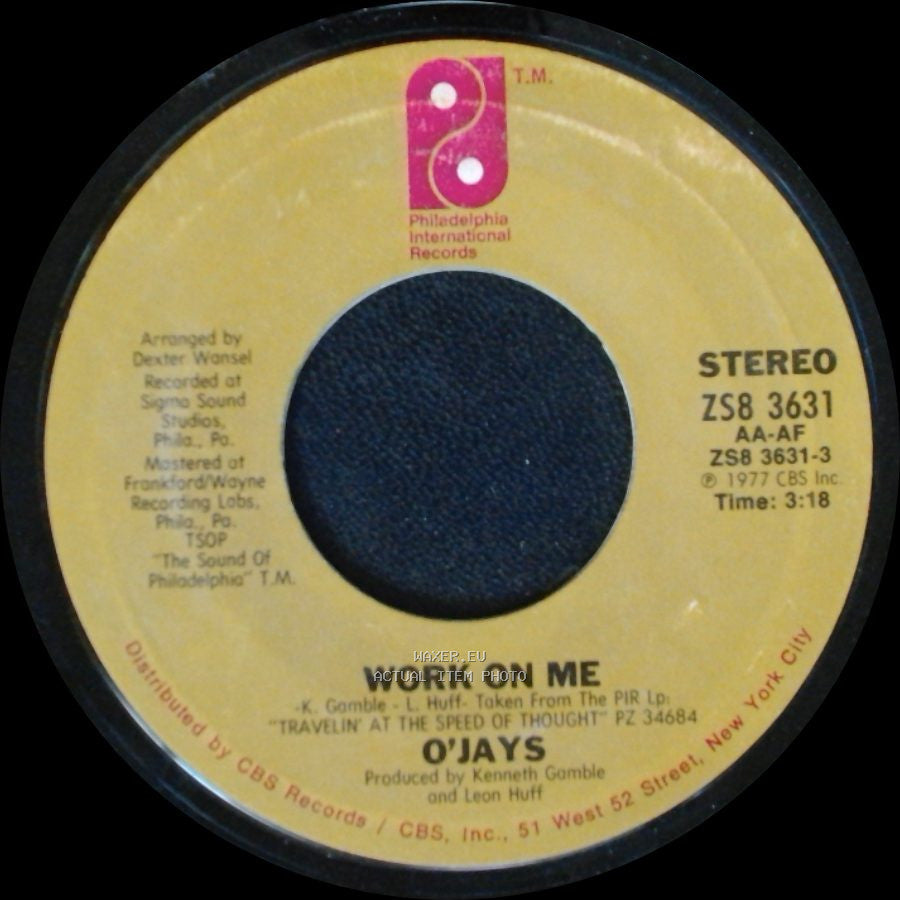 O'jays - Let's Spend Some Time Together / Work On Me side B