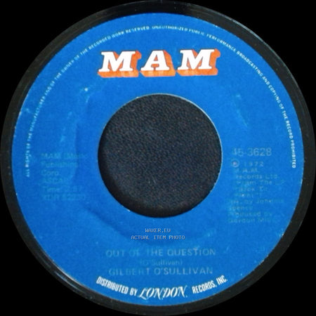 Gilbert O'sullivan - Out Of The Question / Everybody Knows side A