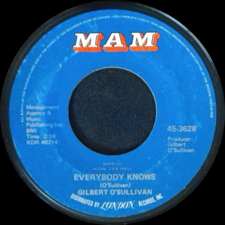 Gilbert O'sullivan - Out Of The Question / Everybody Knows side A