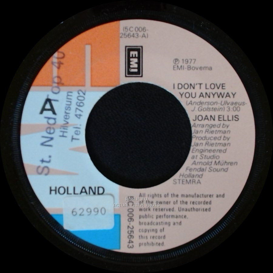Joan Ellis - I Don't Love You Anyway / You side A