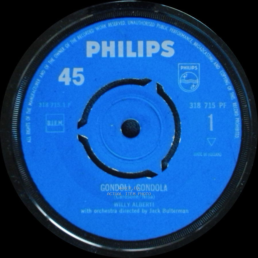 Willy Alberti - Gondoli, Gondola / Tango Italiano side A