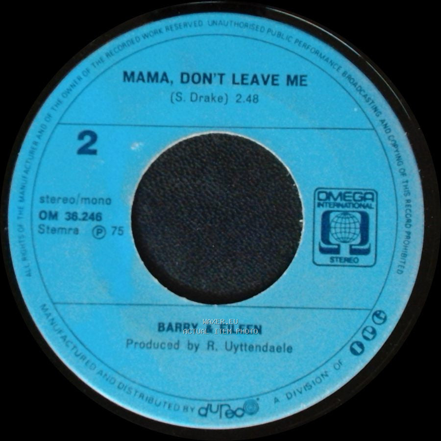Barry & Eileen - Mama, Don't Leave Me / If You Go side A