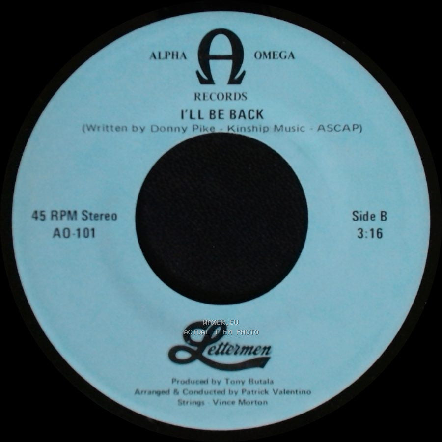 Lettermen - What I Did For Love (From "A Chorus Line") / I'll Be Back side B