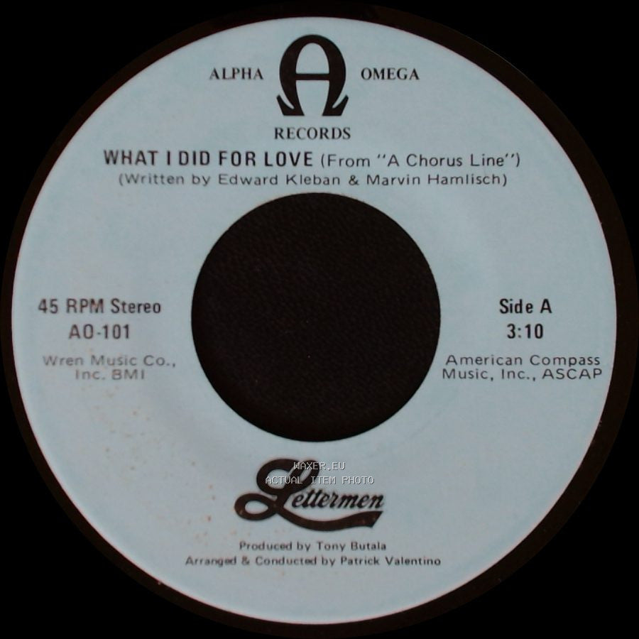 Lettermen - What I Did For Love (From "A Chorus Line") / I'll Be Back side A