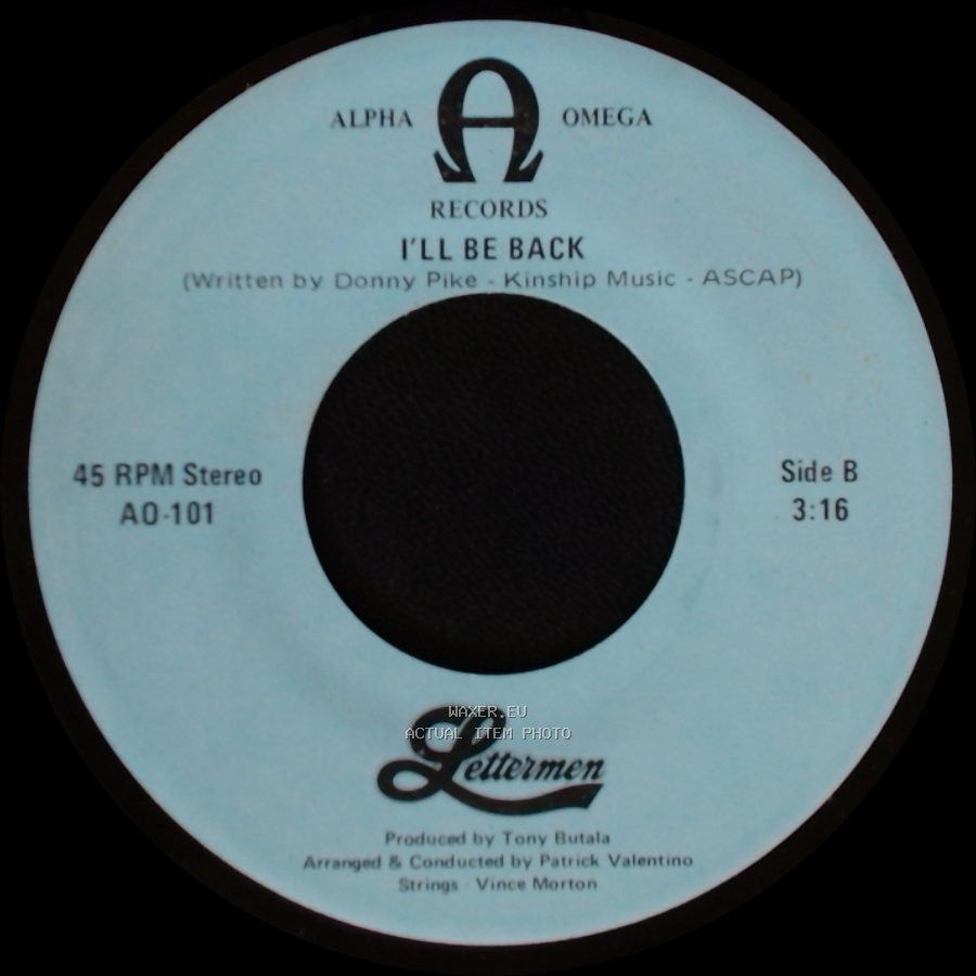 Lettermen - What I Did For Love (From "A Chorus Line") / I'll Be Back side B