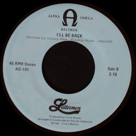 Lettermen - What I Did For Love (From "A Chorus Line") / I'll Be Back side B