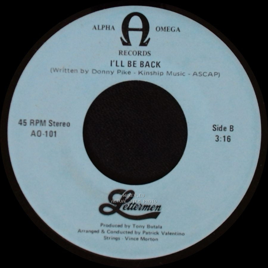 Lettermen - What I Did For Love (From "A Chorus Line") / I'll Be Back side B