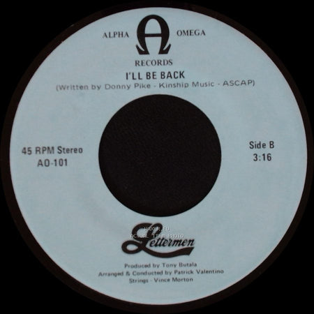 Lettermen - What I Did For Love (From "A Chorus Line") / I'll Be Back side B
