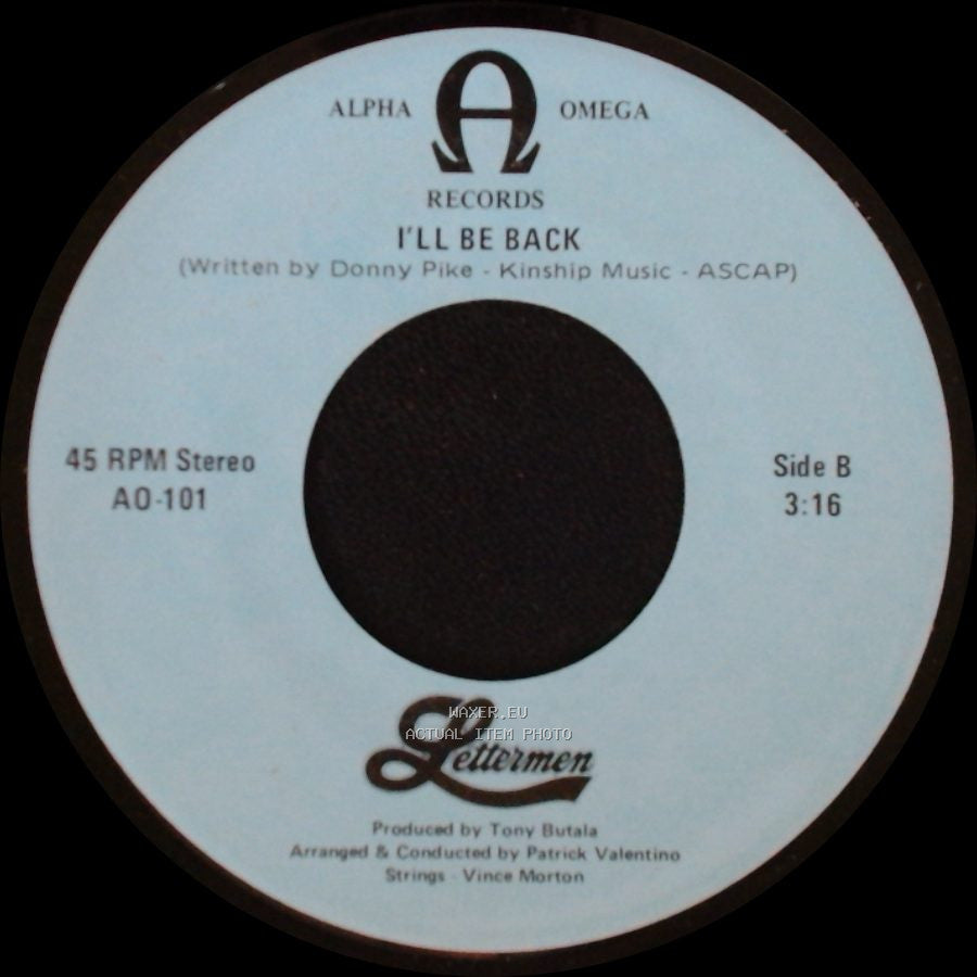 Lettermen - What I Did For Love (From "A Chorus Line") / I'll Be Back side B
