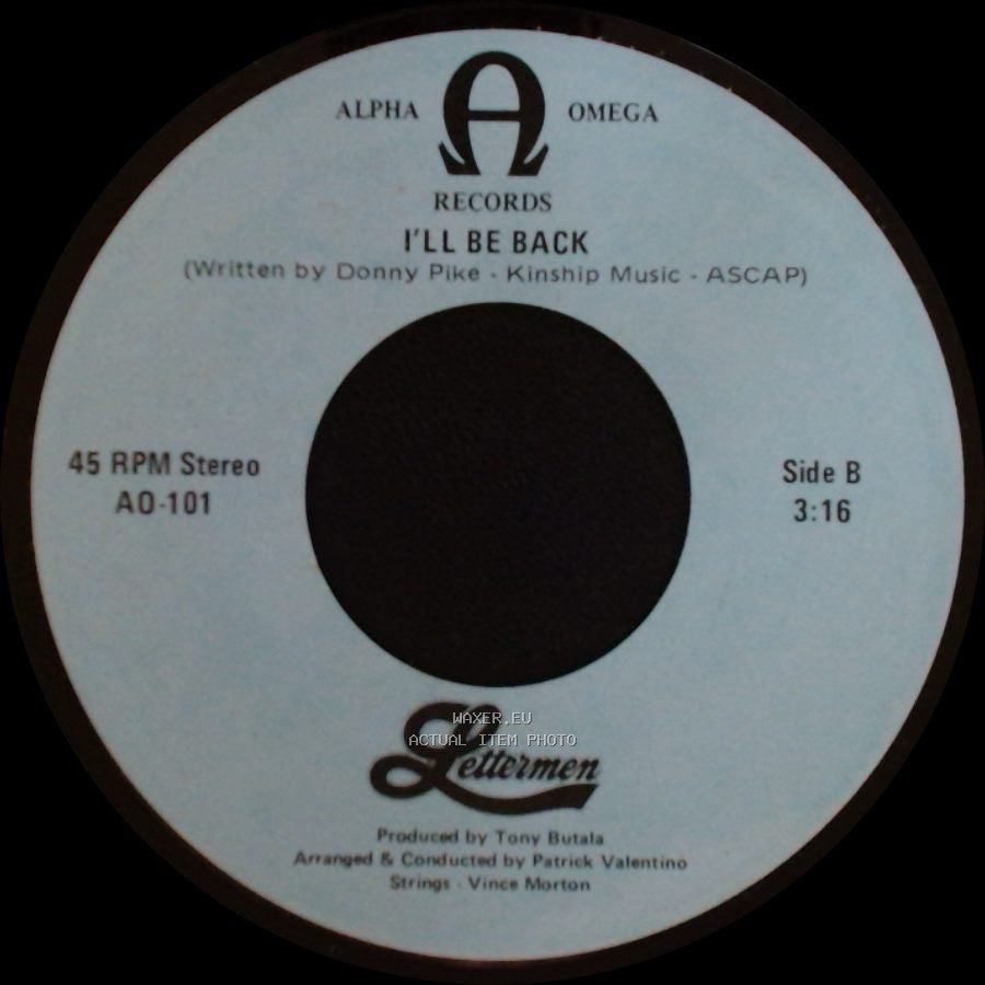 Lettermen - What I Did For Love (From "A Chorus Line") / I'll Be Back side B