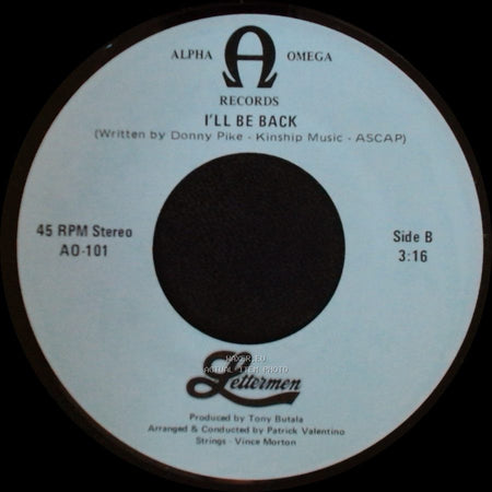 Lettermen - What I Did For Love (From "A Chorus Line") / I'll Be Back side B