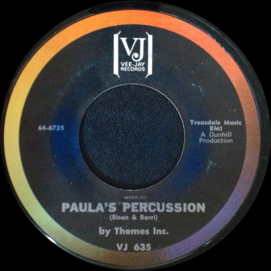 Thèmes Inc. - Paula's Percussion / Theme From Peyton Place side A