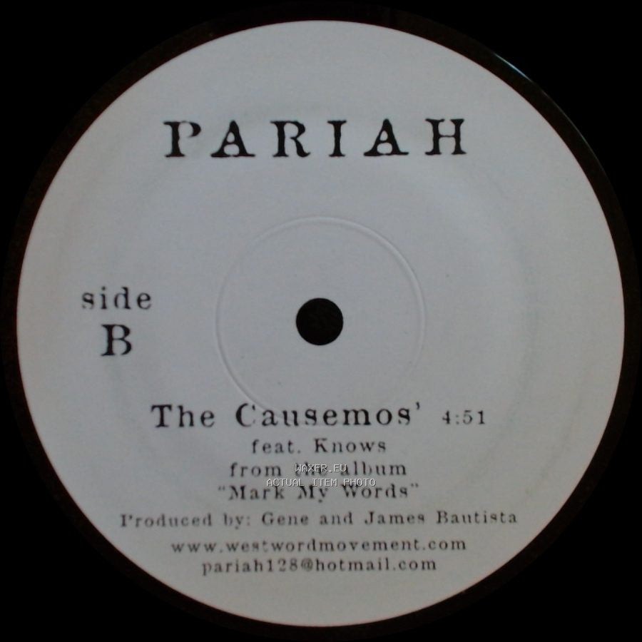 Pariah - Maximum Reaction / The Causemos' Feat. Knows side B