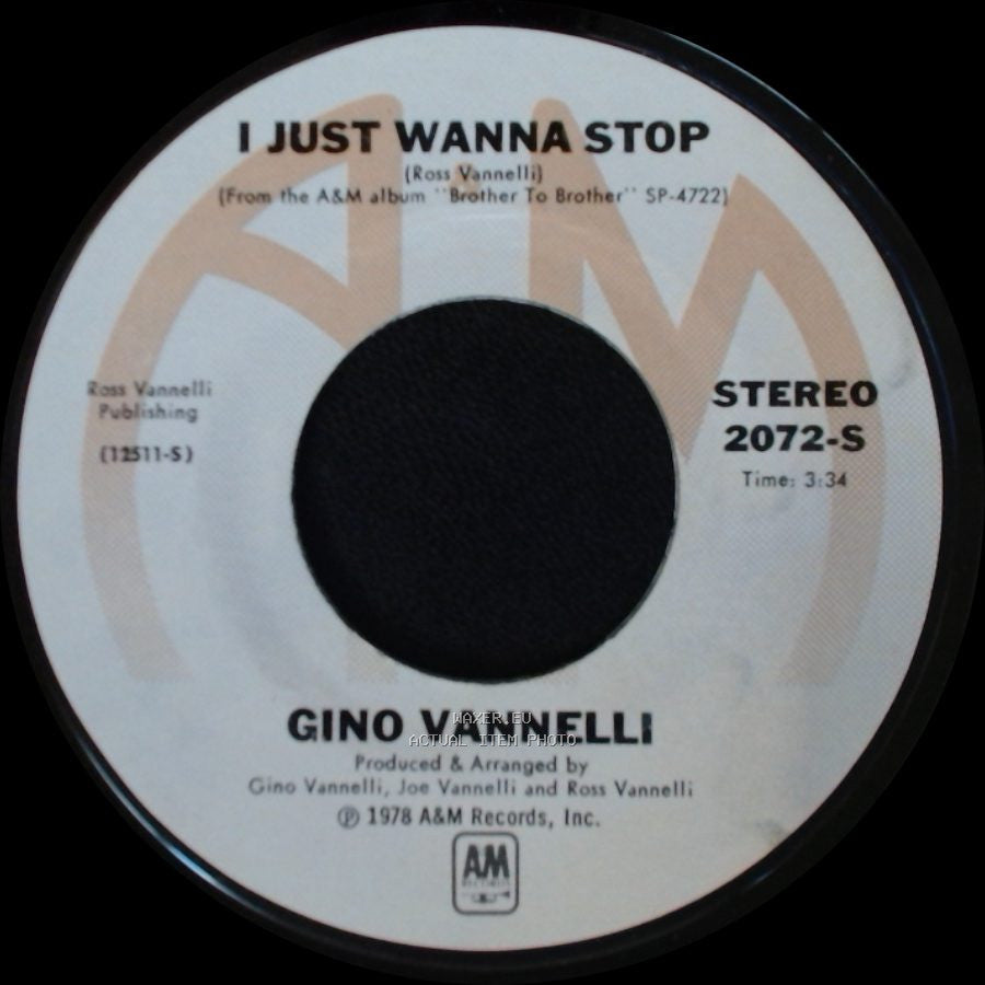 Gino Vannelli - The Surest Things Can Change / I Just Wanna Stop side B