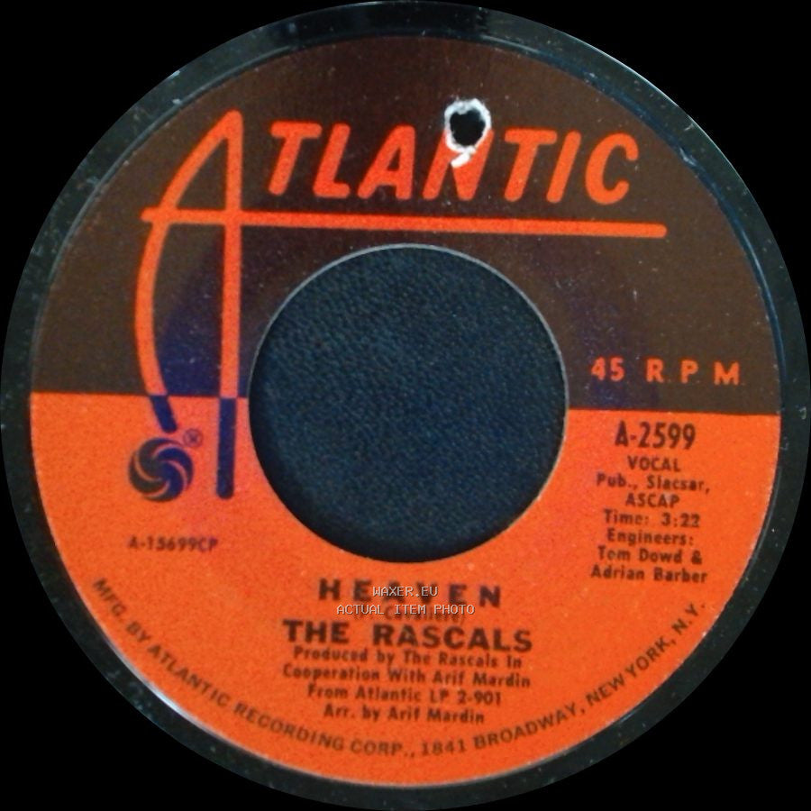 The Rascals - Heaven / Baby I'm Blue side A