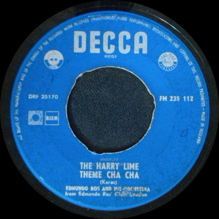 Edmundo Ros And His Orchestra - The Harry Lime Theme Cha Cha / Love Is A Many-Splendored Thing Cha Cha side A
