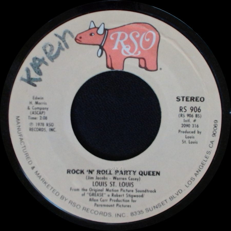 Louis St. Louis / John Travolta, Olivia Newton-John & Cast - Rock 'n' Roll Party Queen / Summer Nights side A