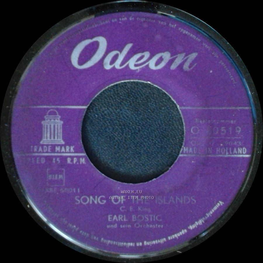 Earl Bostic Und Sein Orchester / Earl Bostic - Song Of The Islands / Liebestraum side A