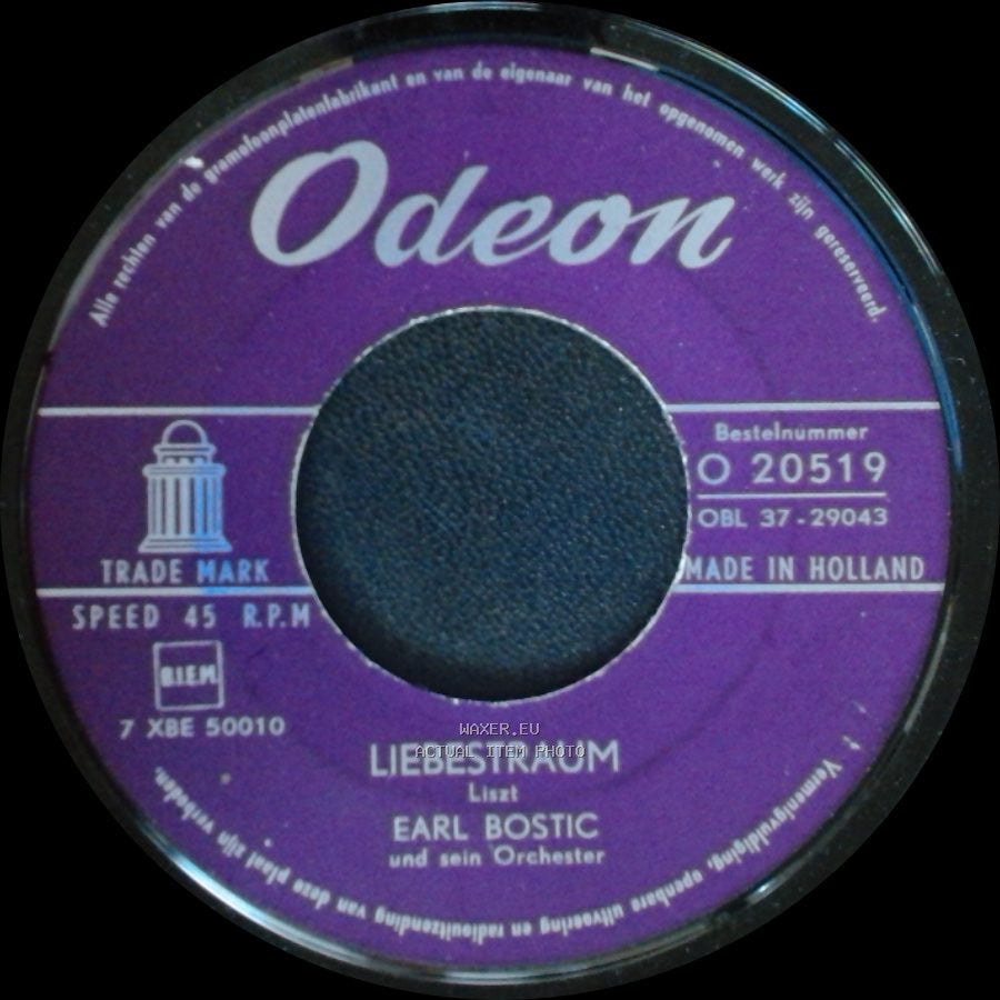 Earl Bostic Und Sein Orchester / Earl Bostic - Song Of The Islands / Liebestraum side B