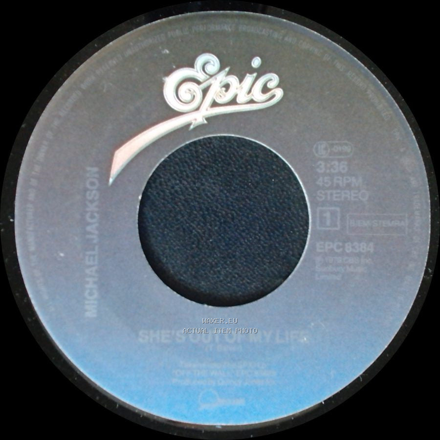 Michael Jackson / The Jacksons - She's Out Of My Life / Push Me Away side A