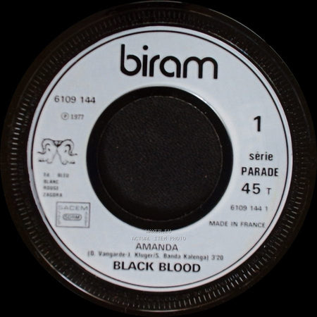 Black Blood - Muko Wapi (African Chain Gang) / Amanda side B