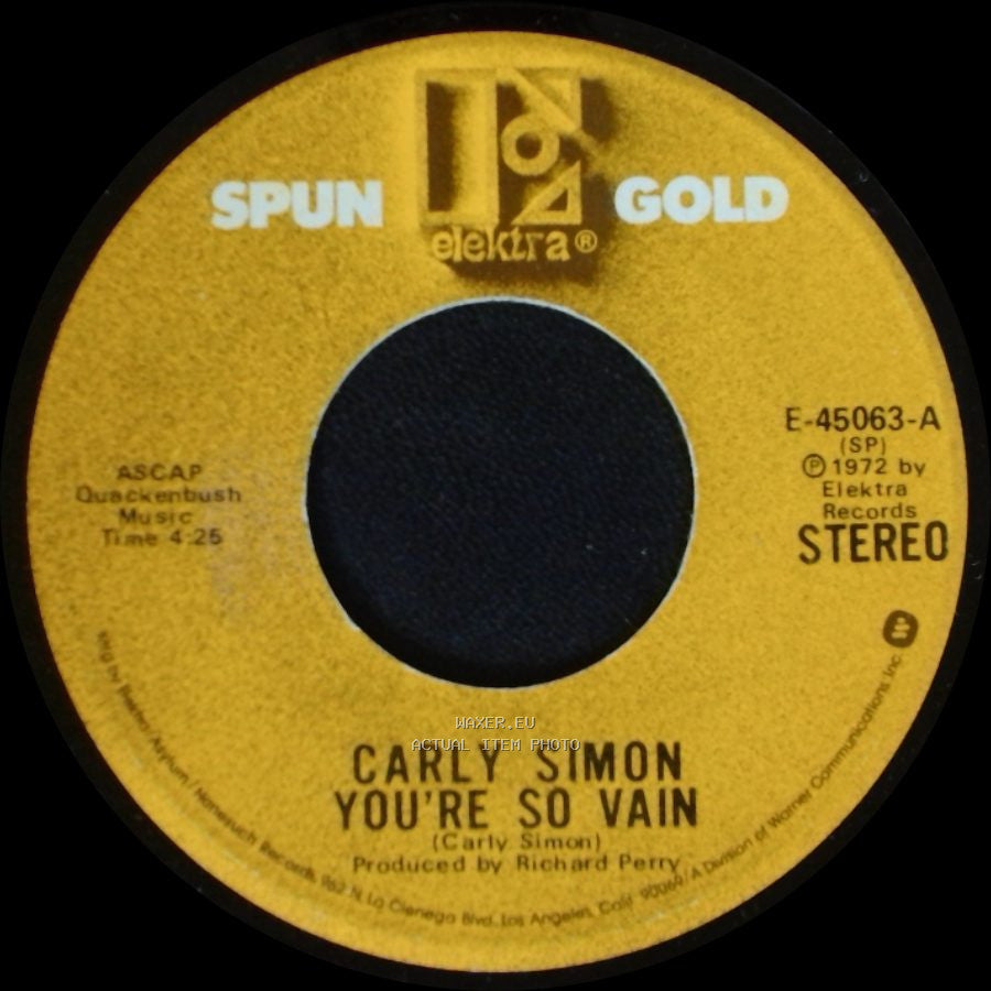 Carly Simon - You're So Vain / The Right Thing To Do side A