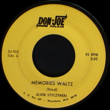Alvin Styczynski - Memories Waltz / Fiddler's Polka side A