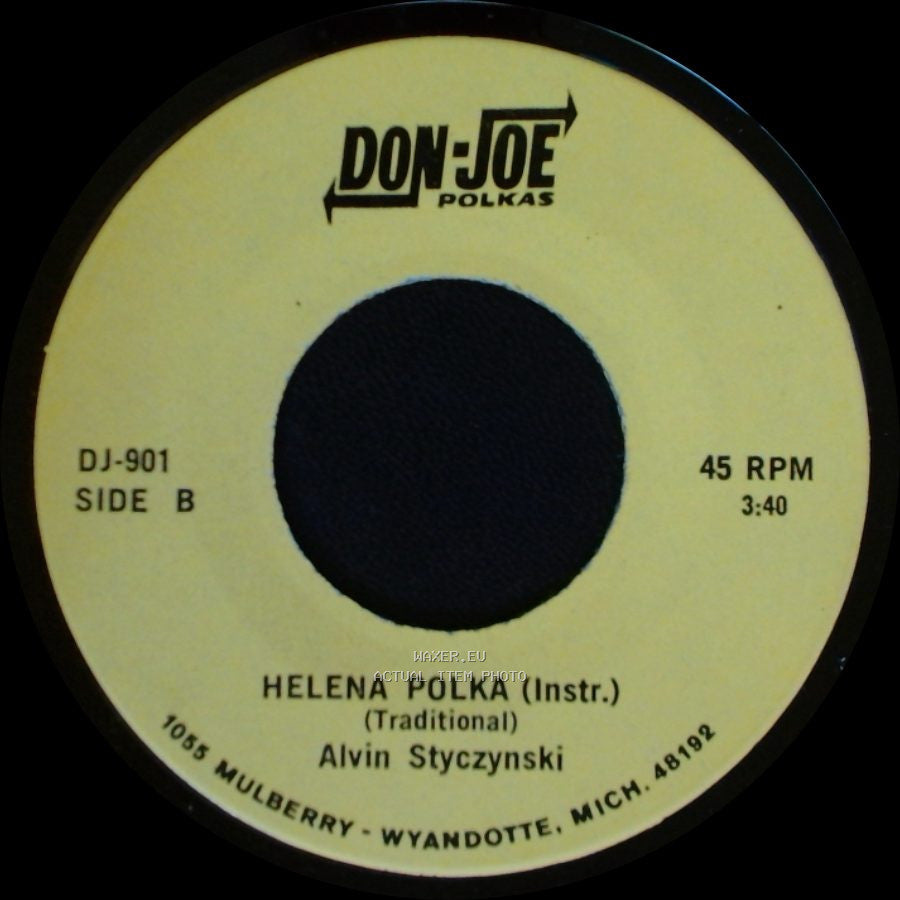 Alvin Styczynski - Derbytown Polka / Helena Polka (Instr.) side B