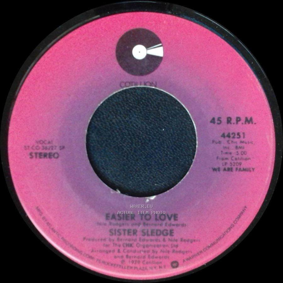 Sister Sledge - We Are Family / Easier To Love side B