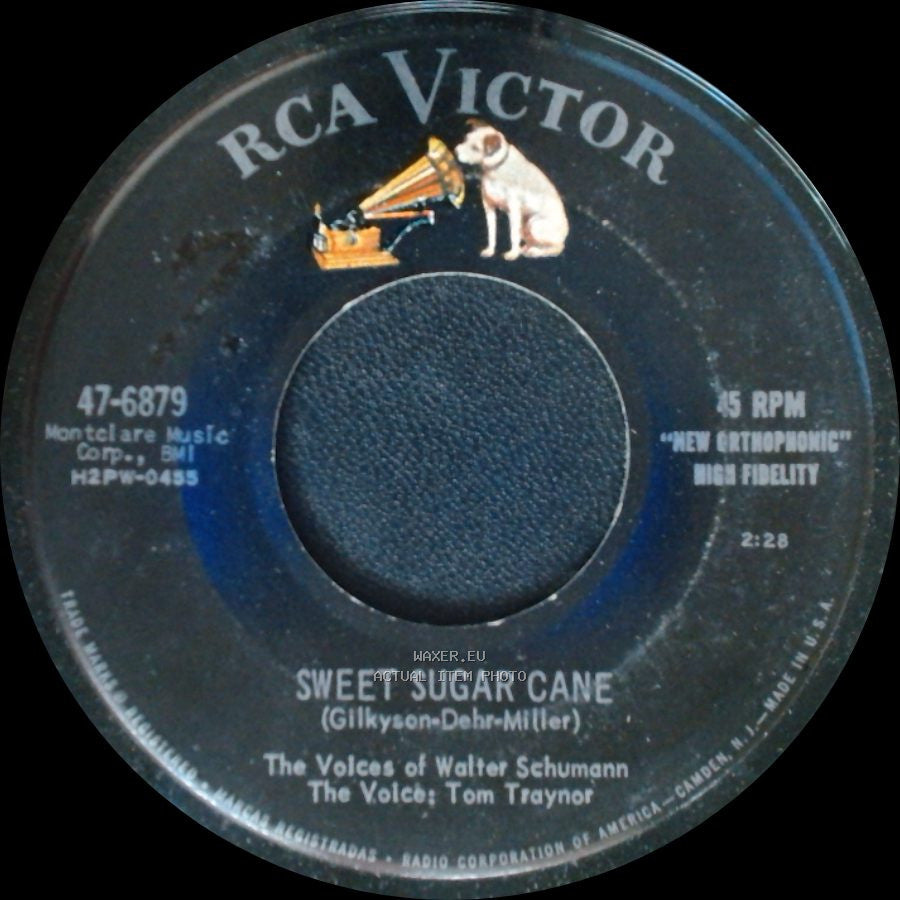 The Voices Of Walter Schumann, The Voices Tom Traynor / The Voices Of Walter Schumann, The Voice: Bill Cunningham - Sweet Sugar Cane / The Stranger Said side A