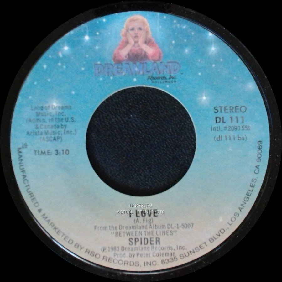 Spider - I Love / It Didn't Take Long side A
