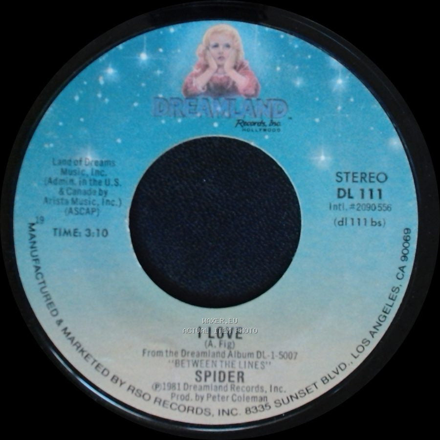 Spider - I Love / It Didn't Take Long side B