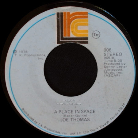 Joe Thomas - Plato's Retreat / A Place In Space side B