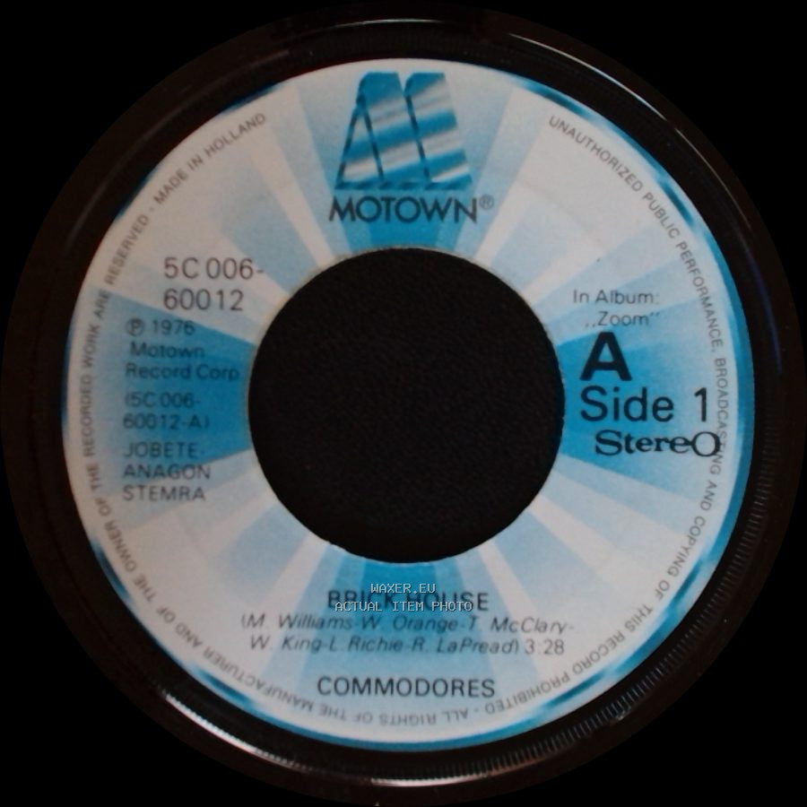 Commodores - Brick House / Captain Quick Draw side A