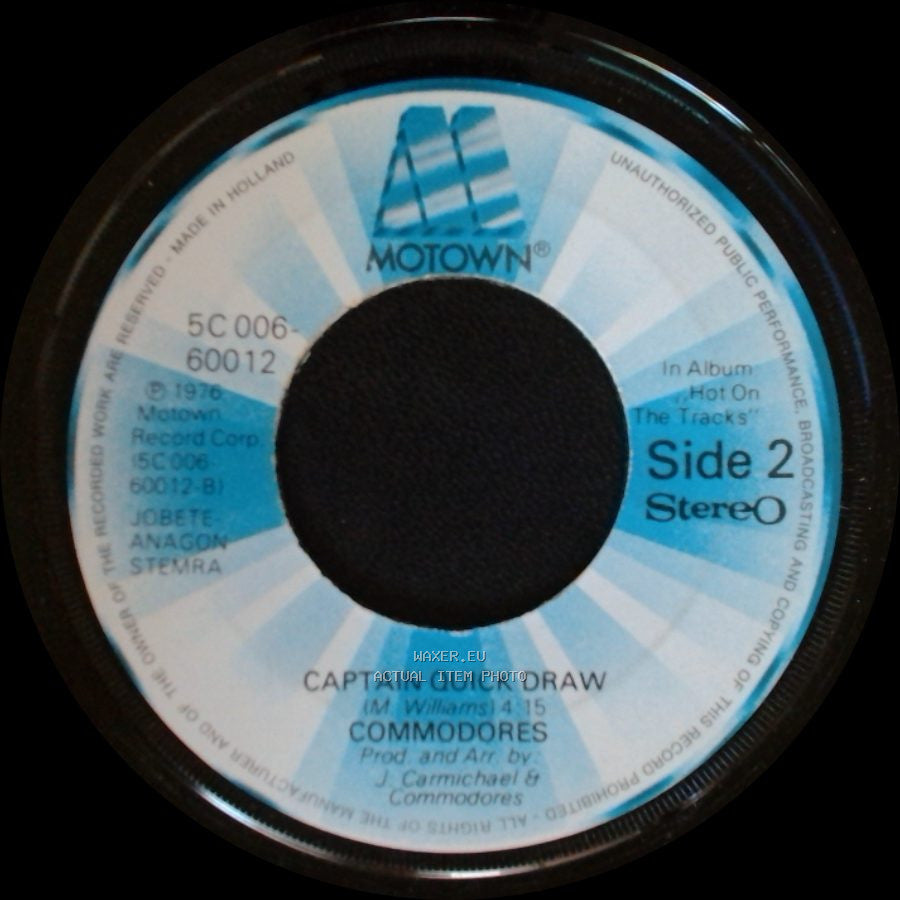 Commodores - Brick House / Captain Quick Draw side B