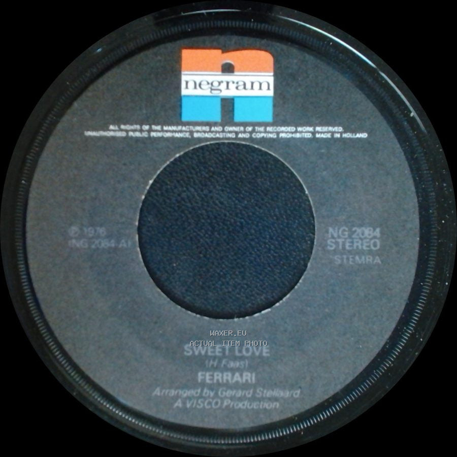 Ferrari - Sweet Love / I'm A Rambler side A